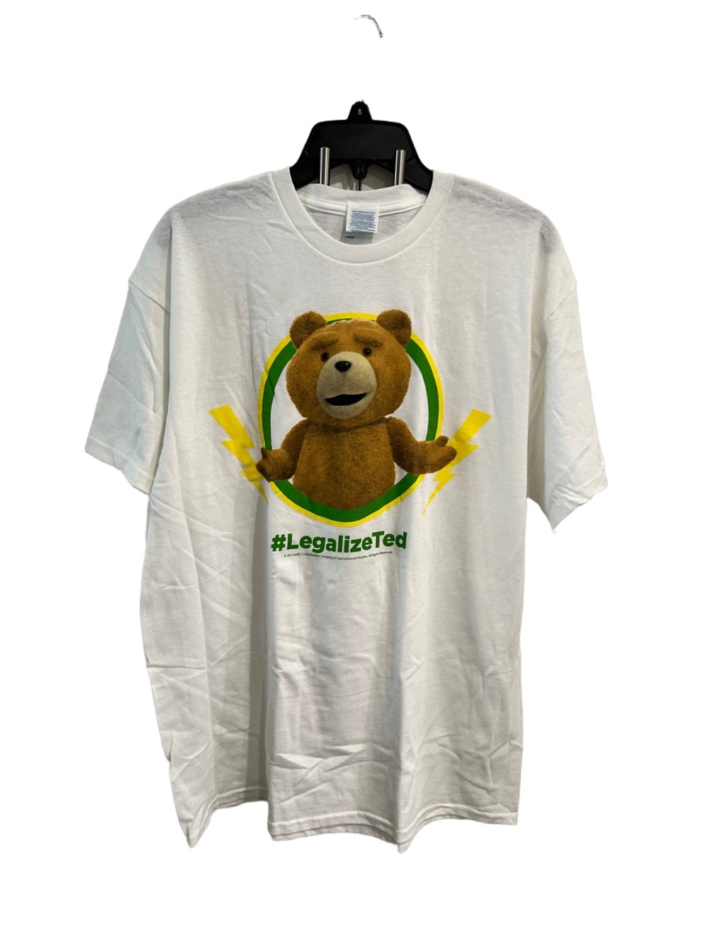 Delta White Kids #LegalizeTed Graphic Tee with Brown Bear